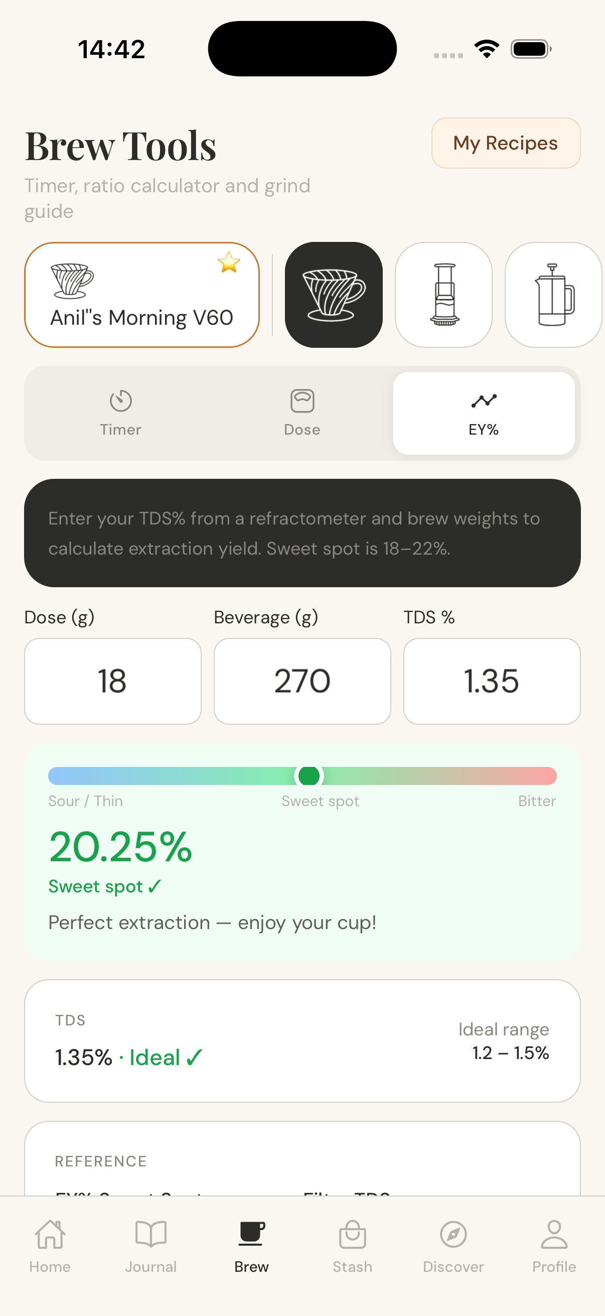 Brewio precision tools screenshot